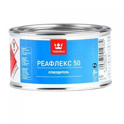 Краска отвердитель Tikkurila Reaflex 50 Hardener, 0,2 л, высокий глянец 6408070019382 фото