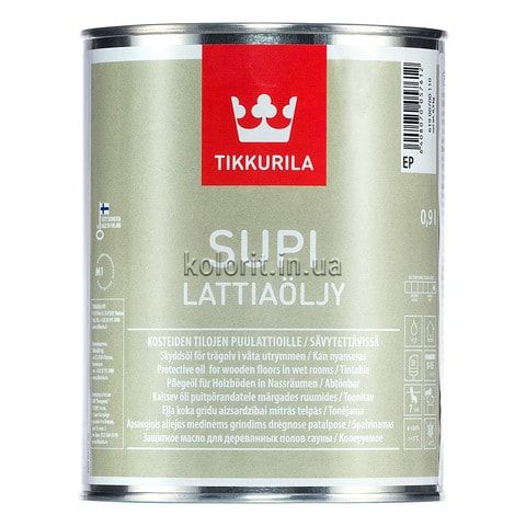 Олія для підлоги Tikkurila Supi Oil for Floor, 0,25 л, безбарвний, матовий 54357 фото