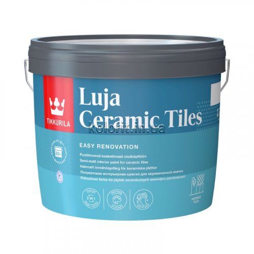 Краска Tikkurila Luja Ceramic Tiles, 0,9 полуматовая, база А 7100139 фото