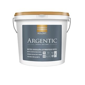 Краска антимикробная Kolorit Argentic, 0,9 л, белый 23322 фото