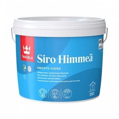 Краска для потолка Tikkurila Siro Himmea, 0,9 л, матовый 35203 фото