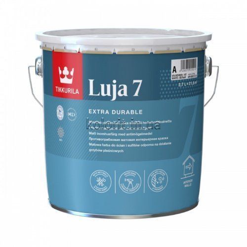 Краска стойкая покрывная Tikkurila Luja 7, 0,9 л, матовый, База А 17322 фото