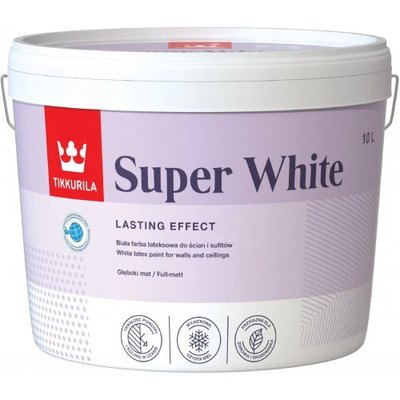 Фарба Tikkurila Super White, 2,5 л 45964 фото