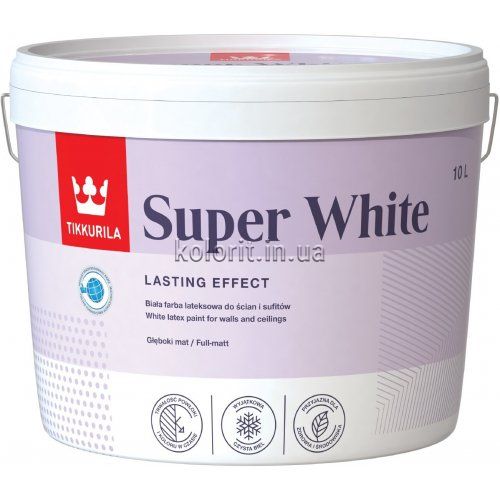 Фарба Tikkurila Super White, 2,5 л 45964 фото